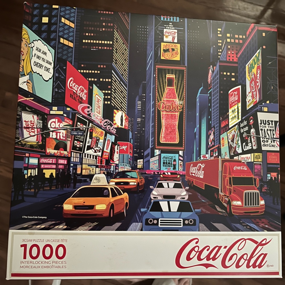 1000-piece Springbok puzzle - Coke City Nights